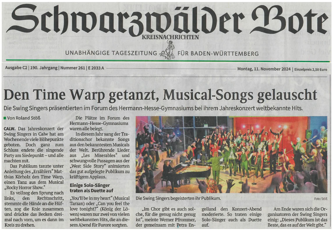 Titelblatt Schwarzw&auml;lder Bote